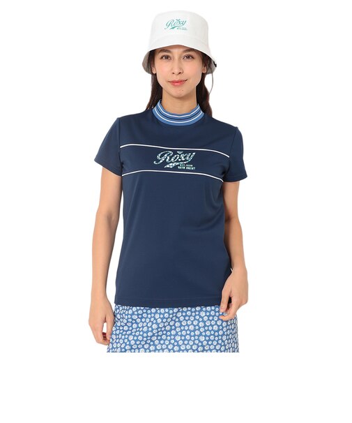 キャロウェイ（CALLAWAY）ゴルフウェア ROXYコラボ 半袖モックネックシャツ C26134233-1120