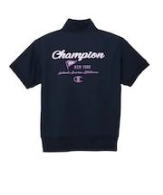 チャンピオン（CHAMPION）ゴルフウェア テックウィーブ テリー 半袖 ハーフジップ スウェットシャツ CW-DG001 370