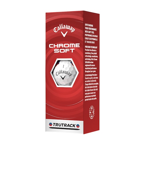 キャロウェイCHROME SOFT TRUTRACK ゴルフボール6スリーブ キャロウェイ（CALLAWAY）CHROME SOFT TRUTRACKボール スリーブ(3個