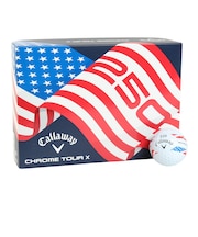 キャロウェイ（CALLAWAY）ゴルフボール CHROME TOUR X USA 250ボール 1ダース(12個入り) STRIPE 12B