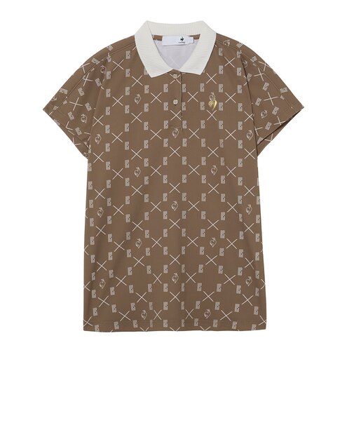 ルコックスポルティフ（lecoqsportif）ゴルフウェア SUNSCREEN NIR Aラインシルエット 半袖ポロシャツ LG6SHS08L BW00