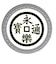 ホクシン（Hokushin）家紋メタルマーカー 永楽銭 織田信長 KAM-SV-007 SV