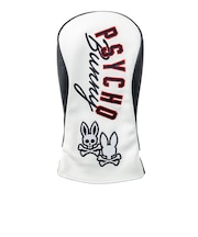 サイコバニー(Psycho Bunny)ゴルフ ヘッドカバー ドライバー用 PU PBMG6AH1-WHT