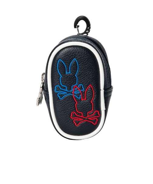 サイコバニー（Psycho Bunny）ゴルフ ボールポーチ LOGOART PBMG6AE1-NVY