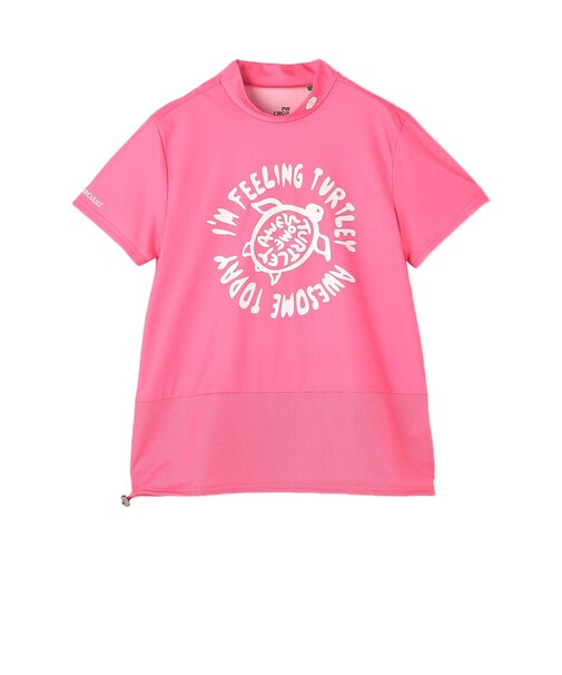 モックネック ゴルフ 半袖 SEA TURTLE メッシュコンビモックネックT KHPQLM0618-012