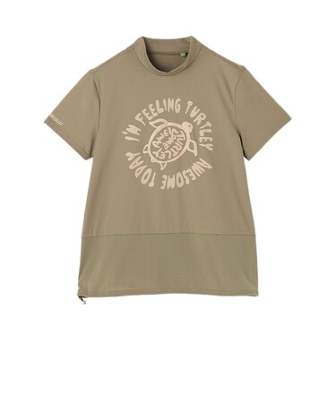 モックネック ゴルフ 半袖 SEA TURTLE メッシュコンビモックネックT KHPQLM0618-054