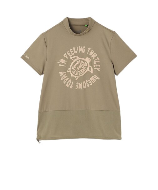 モックネック ゴルフ 半袖 SEA TURTLE メッシュコンビモックネックT KHPQLM0618-054