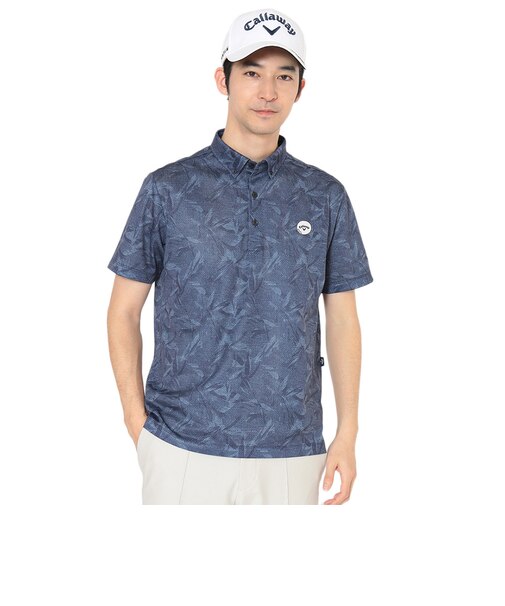 キャロウェイ（CALLAWAY）かざあなメッシュシャンブレー柄 半袖シャツ C26234103-1120