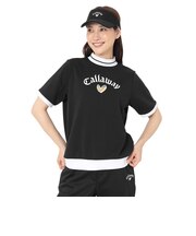 キャロウェイ（CALLAWAY）ゴルフウェア ラブキャロウェイ半袖スウェットモックネックプルオーバー C26217203-1010