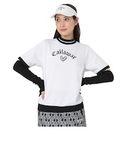キャロウェイ(CALLAWAY)ゴルフウェア ラブキャロウェイ 半袖スウェット モックネック C26217203-1030