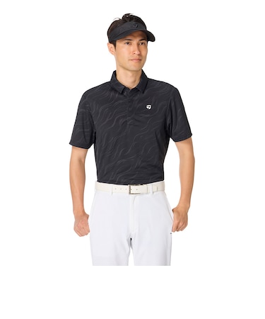 テーラーメイド（TAYLORMADE）ゴルフウェア 冷感 T-ICE サンドグラフィック 半袖ポロシャツ M24771-TO001