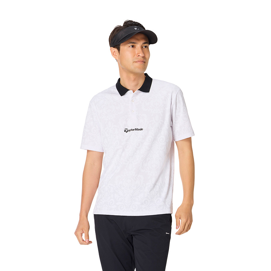 テーラーメイド（TAYLORMADE）ゴルフウェア グラフィックジャカード 半袖ポロシャツ M24783-TO004