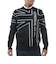 アドミラル ゴルフ（Admiral GOLF）ゴルフウェア ユニオンジャック クルーネックセーター ADMA659-BLK