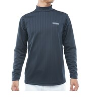 トミーヒルフィガー（TOMMY HILFIGER）ゴルフウェア 針抜きジャガード フラッグモックシャツ THMA661-NVY