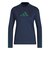 アディダス（adidas）ゴルフウェア スリーストライプス モックネック 長袖シャツ WX566-KG2175 NVY
