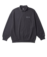 ニューエラ(NEW ERA)ゴルフウェア ピケ ヘビーウェイト 鹿の子 長袖ポロシャツ 15129476