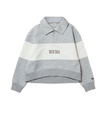 ニューエラ（NEW ERA）ゴルフウェア スウェット ハーフジップ 長袖ポロシャツ パネル 15129380