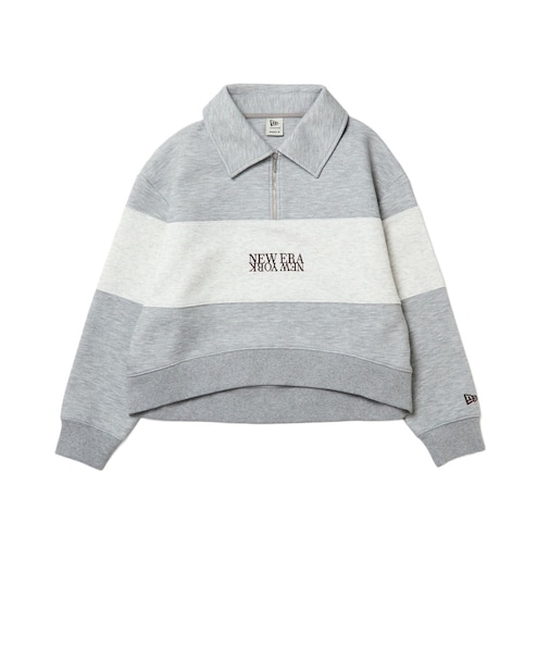 ニューエラ（NEW ERA）ゴルフウェア スウェット ハーフジップ 長袖ポロシャツ パネル 15129380