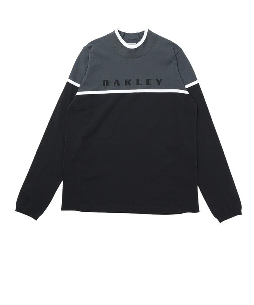 オークリー（OAKLEY）ゴルフウェア 吸汗速乾 接触冷感 ストレッチ ELEVATE 長袖モックセーター FOA500997-021