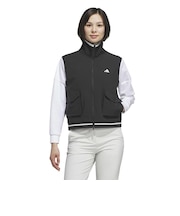 アディダス（adidas）ゴルフウェア 撥水性カーゴ ポケット フルジップ ベスト DH479-KG0147 BLK