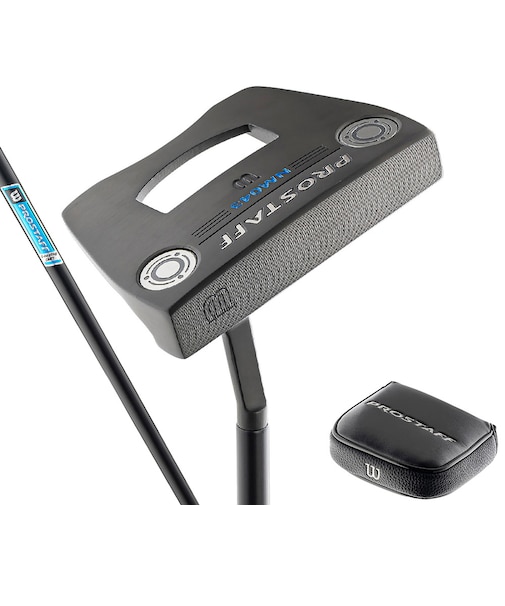 ウイルソンゴルフ（Wilson Golf）プロスタッフ PROSTAFF NM043 パター(ロフト3度)艶消しブラックE-coatingオリジナルスチール
