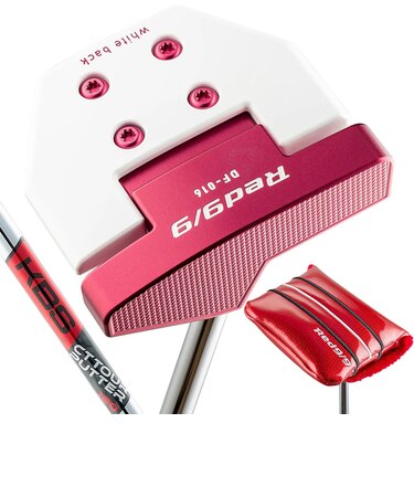 キャスコ（KASCO）レッド Red9/9 DELTA-FACE DF-016 角マレットパター(ロフト1.5度)KBS CT TOUR PUTTER