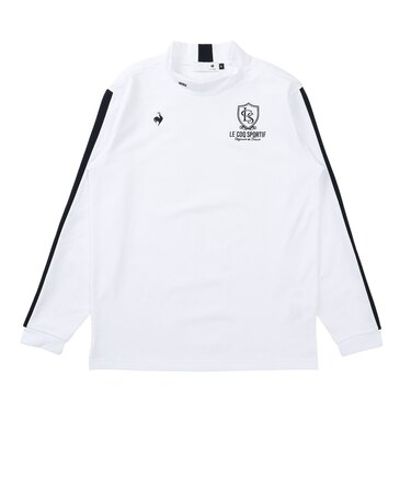 ルコックスポルティフ（lecoqsportif）ゴルフウェア フロントデザイン 長袖モックネックシャツ LG6FLS50M WH00