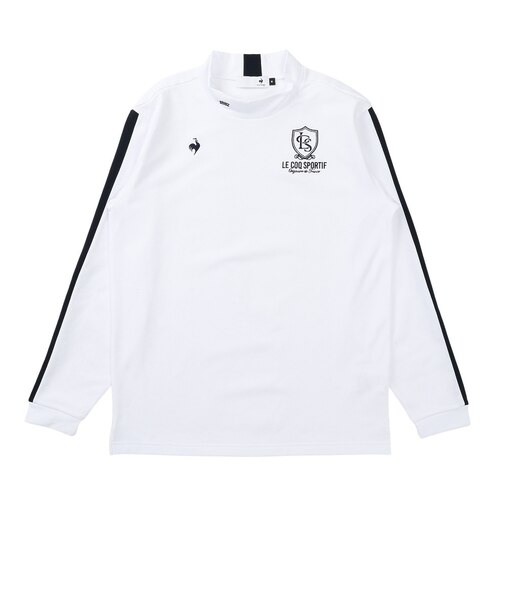 ルコックスポルティフ（lecoqsportif）ゴルフウェア フロントデザイン 長袖モックネックシャツ LG6FLS50M WH00