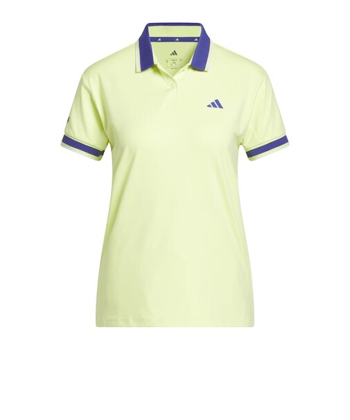 アディダス（adidas）ゴルフウェア クライマクール フラットニットカラー半袖ポロシャツ CT770-KG2196 YEL