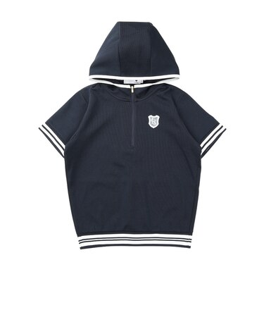 ルコックスポルティフ（lecoqsportif）ゴルフウェア 吸汗 半袖スウェット フーディ LG6FSW80L NV00