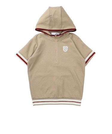 ルコックスポルティフ（lecoqsportif）ゴルフウェア 吸汗 半袖スウェット フーディ LG6FSW80L BG00