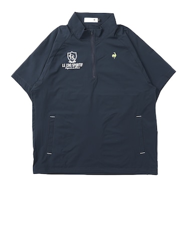 ルコックスポルティフ（lecoqsportif）ゴルフウェア 小雨対策はっ水ストレッチ半袖ブルゾン LG6FWB80M NV00