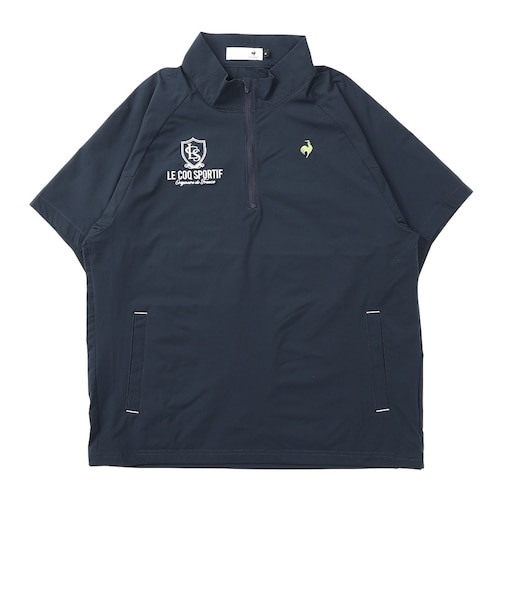 ルコックスポルティフ（lecoqsportif）ゴルフウェア 小雨対策はっ水ストレッチ半袖ブルゾン LG6FWB80M NV00