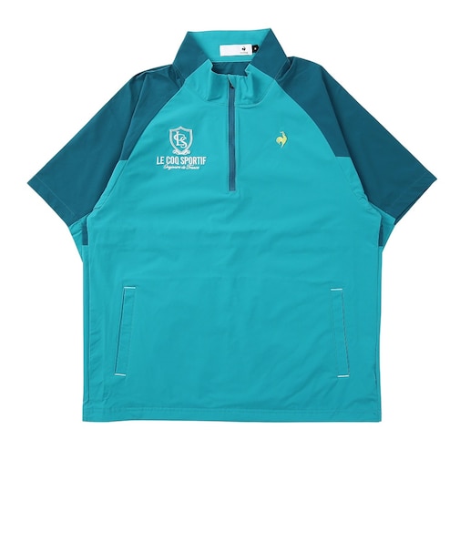 ルコックスポルティフ（lecoqsportif）ゴルフウェア アウター はっ水ストレッチ 半袖ブルゾン 収納袋付き LG6FWB80M BL00