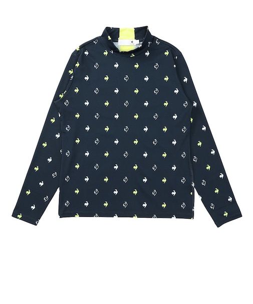 ルコックスポルティフ（lecoqsportif）ゴルフウェア 吸汗 総柄 長袖モックネックシャツ LG6FLS50L NV00