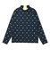 ルコックスポルティフ（lecoqsportif）ゴルフウェア 吸汗 総柄 長袖モックネックシャツ LG6FLS50L NV00