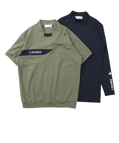 ルコックスポルティフ（lecoqsportif）ゴルフウェア 吸汗速乾 3WAY 半袖スウェット&アンダーシャツ セット LG6FTZ01M KH00