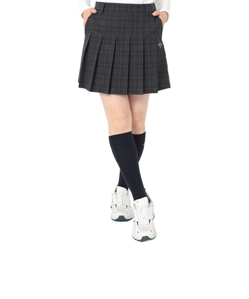 キャロウェイ（CALLAWAY）ゴルフウェア 先染めチェックプリーツスカート C26228204-1120