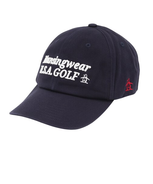 マンシングウエア（MUNSINGWEAR）帽子 ロゴデザインキャップ MG6FCP00M NV00