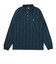 マンシングウエア（MUNSINGWEAR）ゴルフウェア ペンギンストライプジャガード長袖ポロシャツ MG6FLS48M NV00