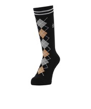 マンシングウエア（MUNSINGWEAR）クルー丈 アーガイル柄ソックス MG6FSO04M BK00