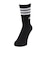 アディダス（adidas）クルー丈 スリーストライプス クッションソックス KO387-KF0463BLK