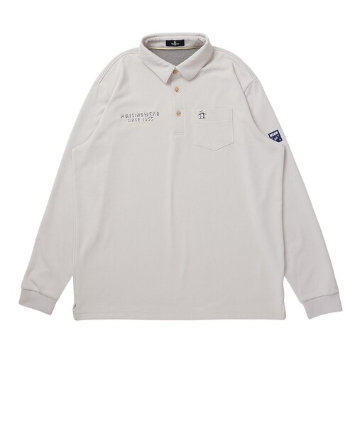 Munsingwear メンズ ゴルフ長袖シャツ LLサイズ ホワイト マンシングウエア（MUNSINGWEAR）ゴルフウェア 長袖シャツ MG4FLS31M