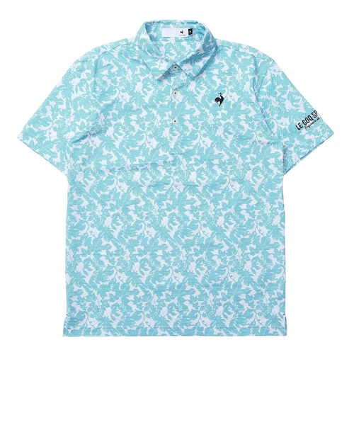 ルコックスポルティフ（lecoqsportif）ゴルフウェア リーフ柄半袖