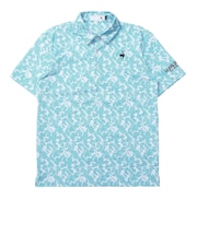ルコックスポルティフ(lecoqsportif)ゴルフウェア リーフ柄半袖シャツ LG6FHS04M BL00