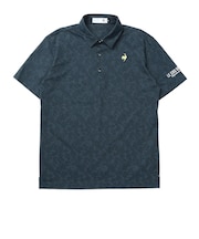 ルコックスポルティフ(lecoqsportif)ゴルフウェア リーフ柄半袖シャツ LG6FHS04M NV00