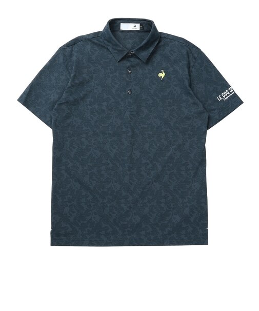 ルコックスポルティフ（lecoqsportif）ゴルフウェア リーフ柄半袖シャツ LG6FHS04M NV00