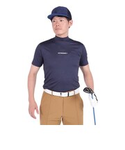 ジ・オープン(THE OPEN)ゴルフウェア 吸水速乾 クールコア 半袖 モックネック Tシャツ 174-21143-098