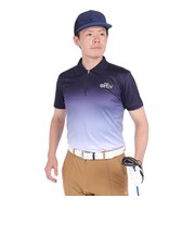 ジ・オープン(THE OPEN)ゴルフウェア 吸水速乾 メランジ カノコ 半袖シャツ 174-21144-098