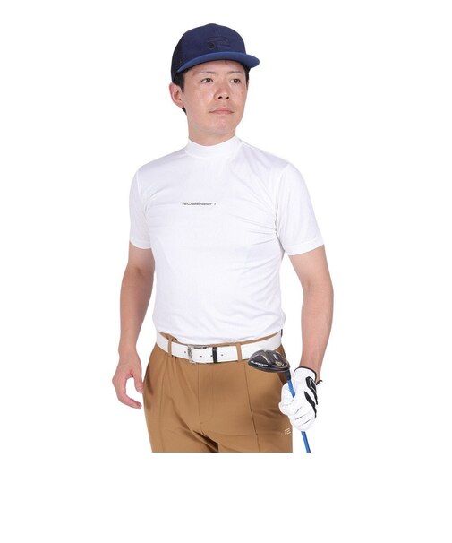 ジ・オープン（THE OPEN）ゴルフウェア 吸水速乾 クールコア 半袖 モックネック Tシャツ 174-21143-005